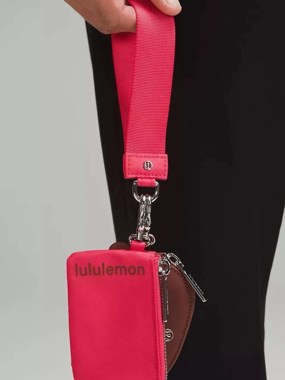 Lululemon Dual Pouch Wristlet- Ancient Copper/Glaze Pink